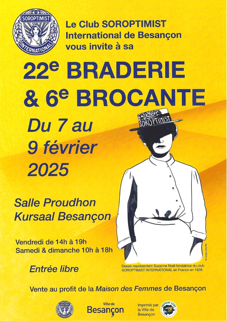 BRADERIE ET BROCANTE DU CLUB SOROPTIMIST